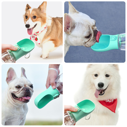 Dog and cat pet tumbler portable dog food water cup outdoor travel kettle outing pet water fountain 6