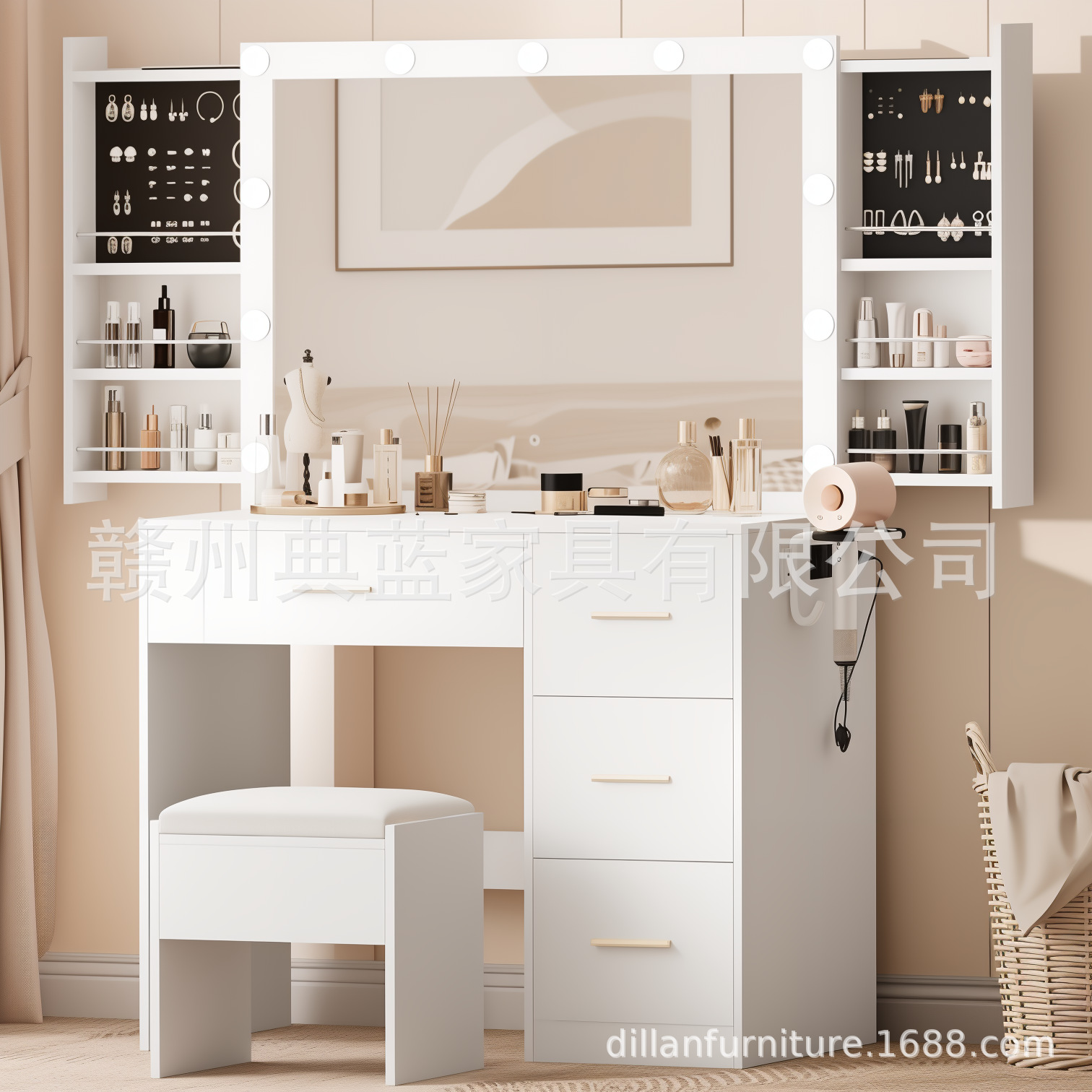 Comercio exterior transfronterizo mesa de maquillaje de estilo europeo dormitorio simple moderno mesas de maquillaje mesas de maquillaje mesas de maquillaje