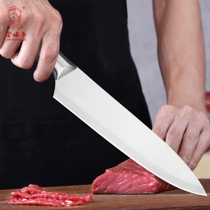Производитель Янцзян режет овощи и мясо лезвие острое кулинарный нож домохозяйственный с множеством ножей для поваров из нержавеющей стали кухонные фрукты ножи оптом