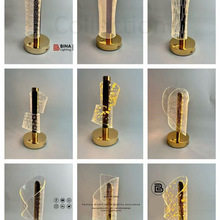 跨境新款卧室床头灯创意个性氛围灯调光调色小夜灯亚克力桌面台灯