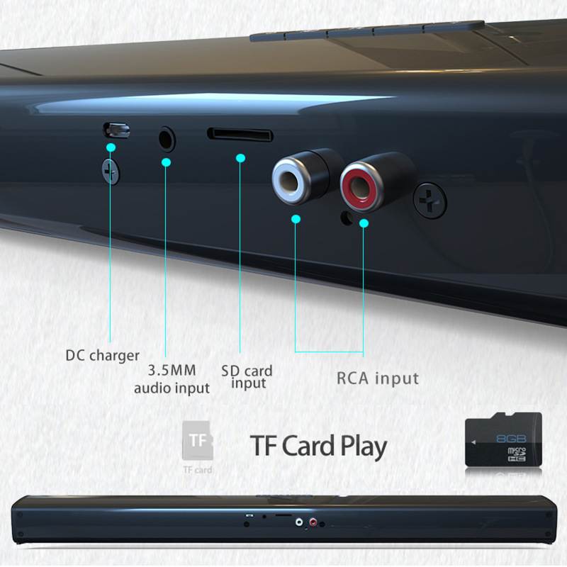 国境を越えた人気のBS-28BサウンドマスターBluetoothスピーカーロングステレオホームシアターオーディオデスクトップワイヤレススピーカー|undefined