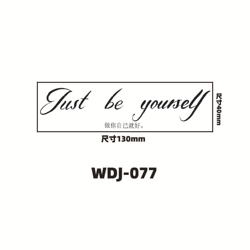 Jugo de hierbas pegatinas de tatuaje letras inglesas pegatinas de tatuaje de clavícula de la mano de espalda alta sensación impermeable a prueba de sudor semipermanente