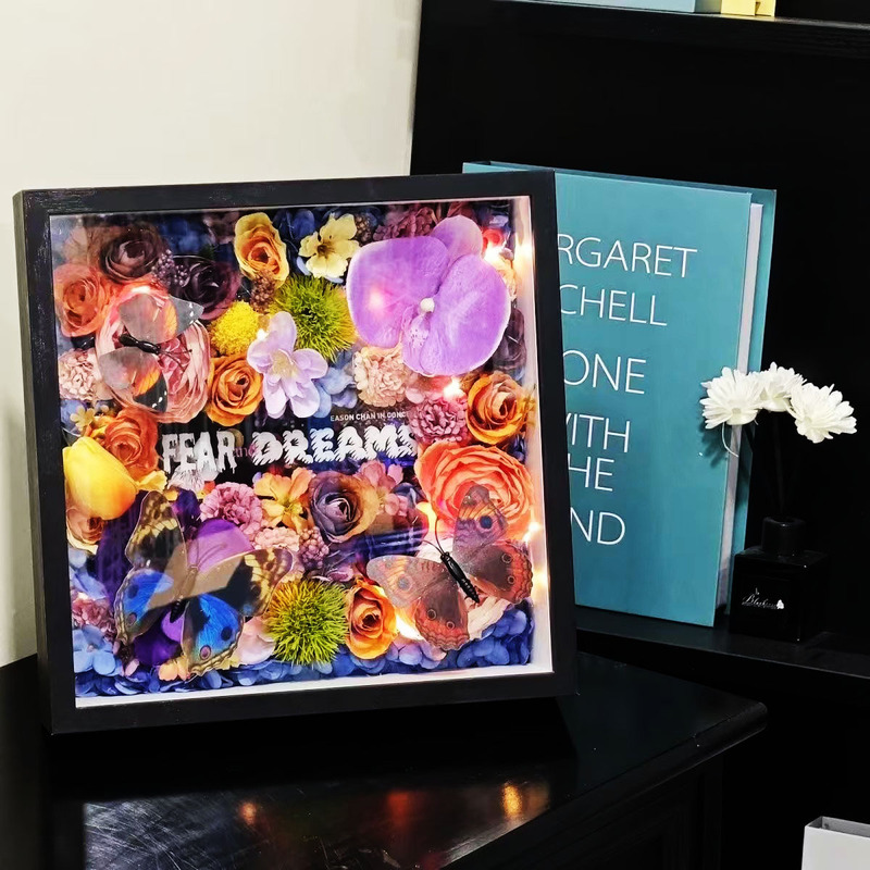 Eason Chan "Fnds" Eternal Flower Creative Stereo Specimen Frame 3-5cm Handmade Gift Photo Frame Table