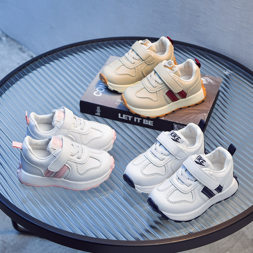 Wholesale 2024 spring and autumn children's sneakers new student children's shoes shell toe sports white shoes boys' sneakers