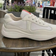欧美高端正版男鞋牛皮p家休闲运动鞋厚底商务网面大牌户外小白鞋