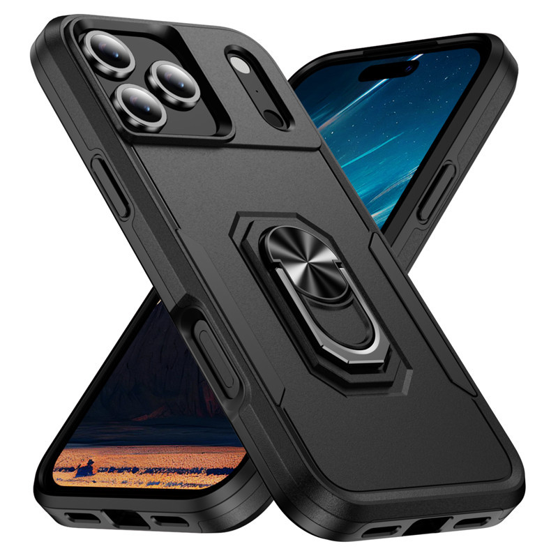 iPhone 16 Pro Max telefon kılıfı Apple 15 manyetik stand darbeye dayanıklı kontrast renkli koruyucu kılıf tam kapsamlı