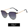 95802 Magnetic pinching glasses Driver polarized sunglasses, one mirror dual -use metal glasses anti -blue light glasses