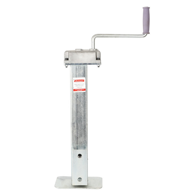 拖车千斤顶房车支腿方管手摇升降器千斤顶支腿拖车支架河北厂家