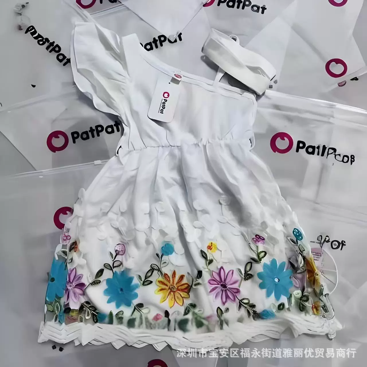 Милое детское платье с рисунком из мультфильма, детская одежда