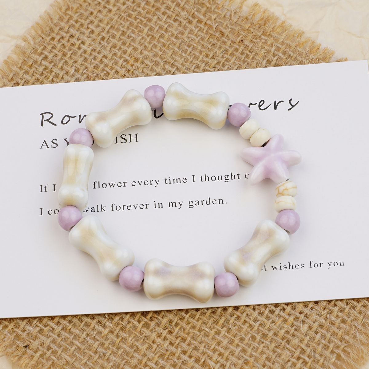 Pulsera de Cerámica para Mujer Hecho a Mano Diseño de Gato image 239