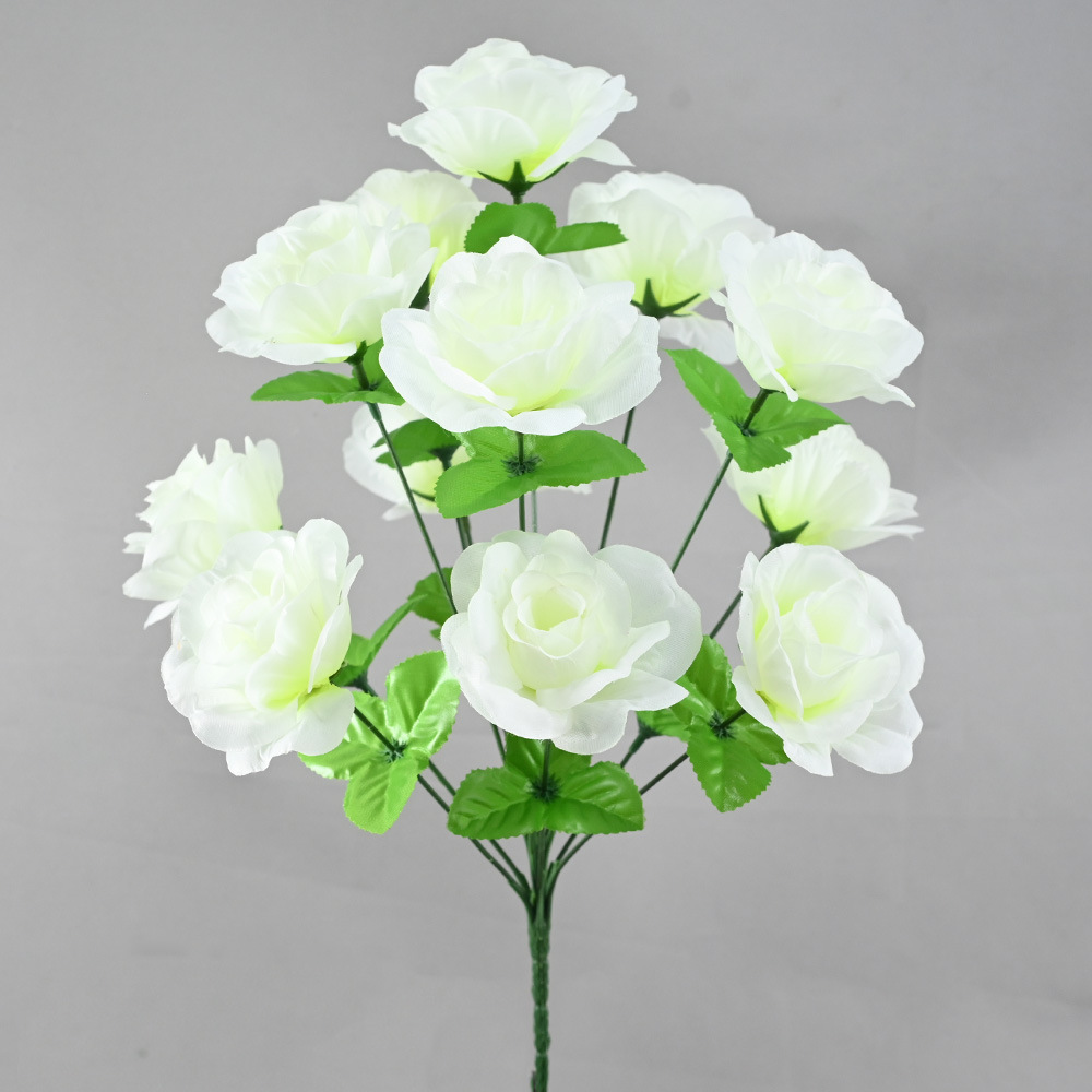 Rosas Artificiales Enviadas de Fábrica, 12 Cabezas de Rosa Pequeñas para Arreglos Florales, Decoración de Bodas, Flores Artificiales al por Mayor