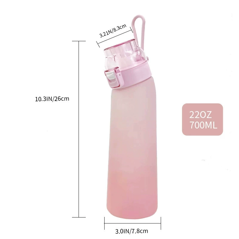 Sports Water Bottle Amazon 650 ml, Flip Lid with Carry Strap, Fruit Design Colors