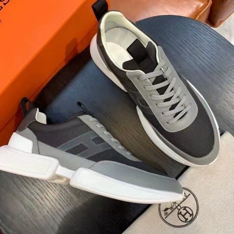 Мужские повседневные кроссовки из модной импортной коровьей кожи с сетчатой вставкой, высокая версия, стильные, дышащие, универсальные спортивные туфли.