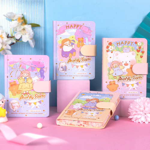 High-looking 64K hot stamping color page notebook student diary notebook cartoon cute notebook wholesale