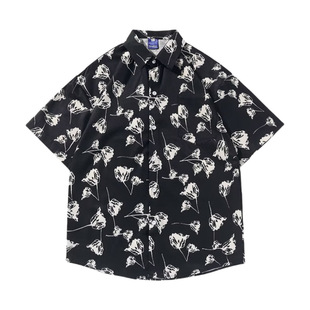 短袖衬衫男冰丝