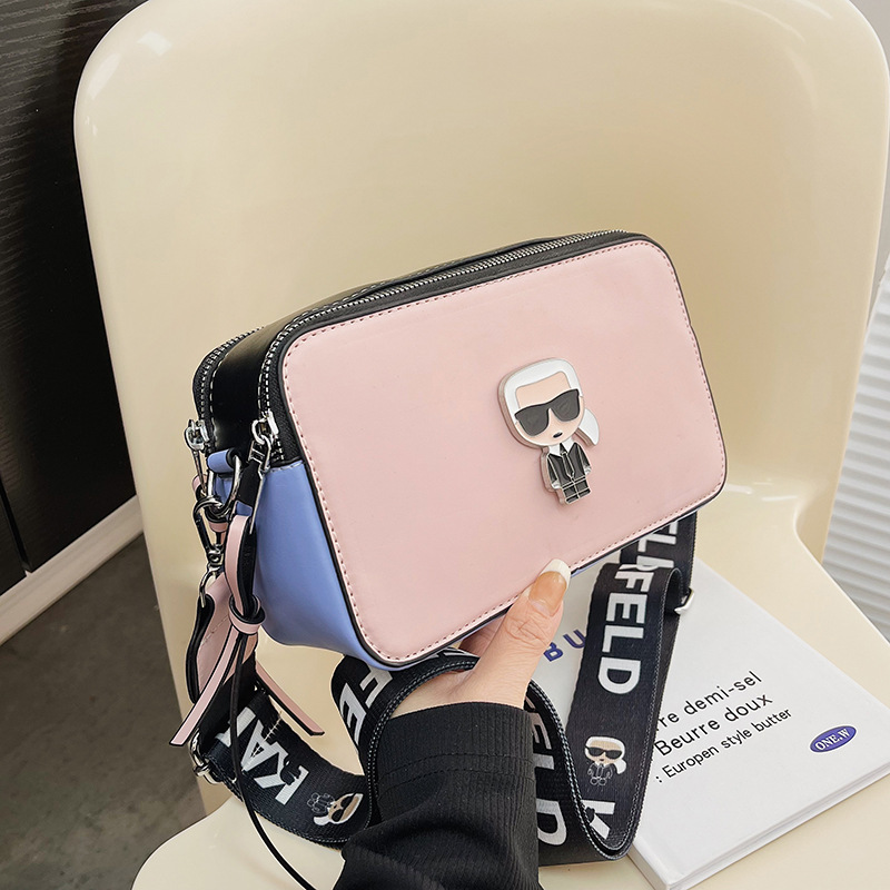 Primavera 2025 nuevo bolso de cámara comercio exterior todo fósforo pequeño bolso cuadrado moda bandolera bolso femenino bolso pequeño