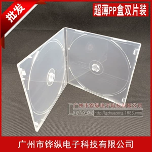 Ultra -Thin CD -коробка с двойной квадратной квадратной формой -коробка с двойной DVD -коробкой с двойной кусочкой с пленкой может быть вставлена ​​и уплотнение