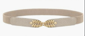 Vestido a juego de moda de las mujeres cinturón Delgado hoja elástico cinturón elástico versátil cinturón ancho de las mujeres