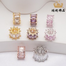 14K����ɫ΢��ʯͰ�鴮����� diy����朸��� ����������l