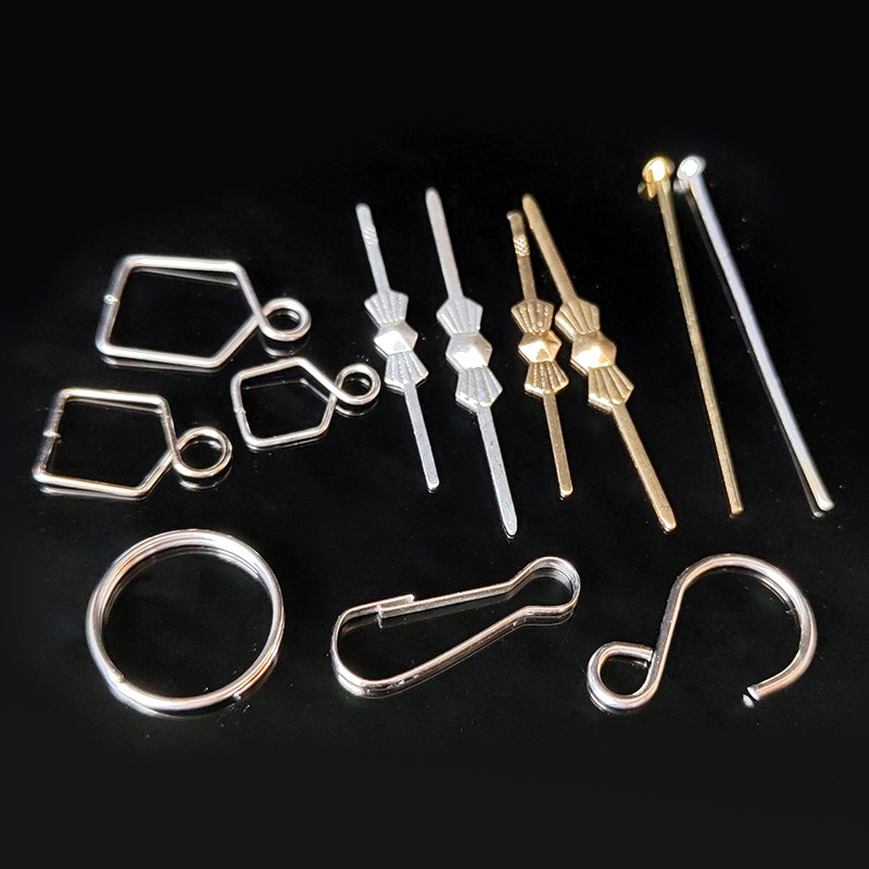 CryStal Lamp Pin Connector Melon Seed Buckle Zhu Bile Buckle S Hook 304 Steel Ring Bead Curtain Hook Door Word Buckle Butterfly Buckle