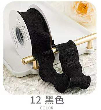 4cm volantes cinta plisada Lino avanzada fishtail hilo flor hornear caja de regalo embalaje cinta ropa Accesorios