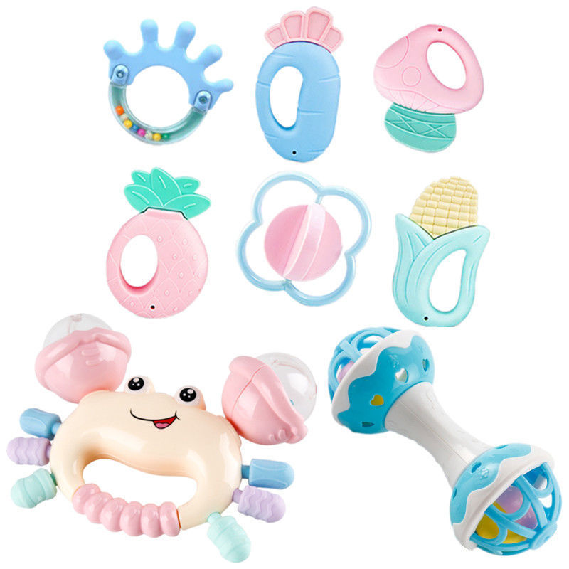 Juguetes para bebés mordedor Educativo Educación Temprana 0 a 3 meses 6 bebé 1 año bebé recién nacido niños y niñas sonajero de mano