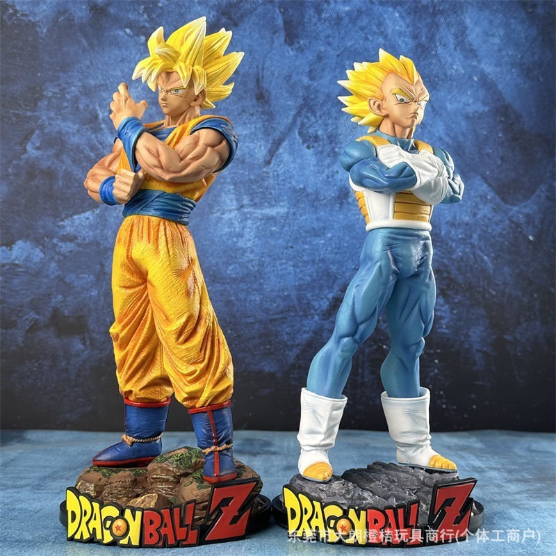 ドラゴンボールフィギュア スーパーサイヤ人 孫悟空 ベジータ 共鳴余震セット フィギュアモデル装飾品|undefined