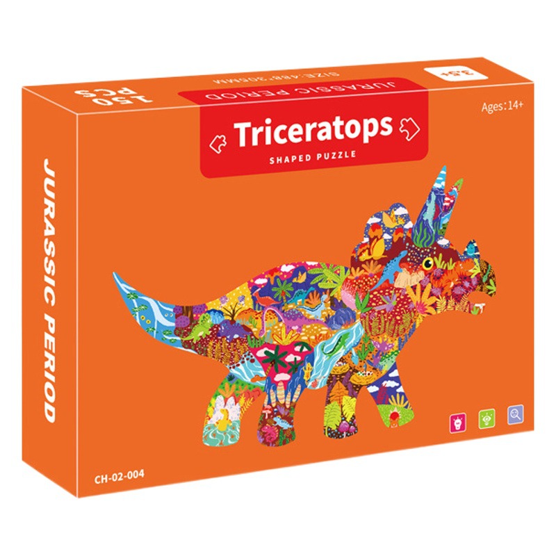 100 rompecabezas de dibujos animados niños educación infantil en forma especial rompecabezas dinosaurio rompecabezas animal kindergarten rompecabezas al por mayor