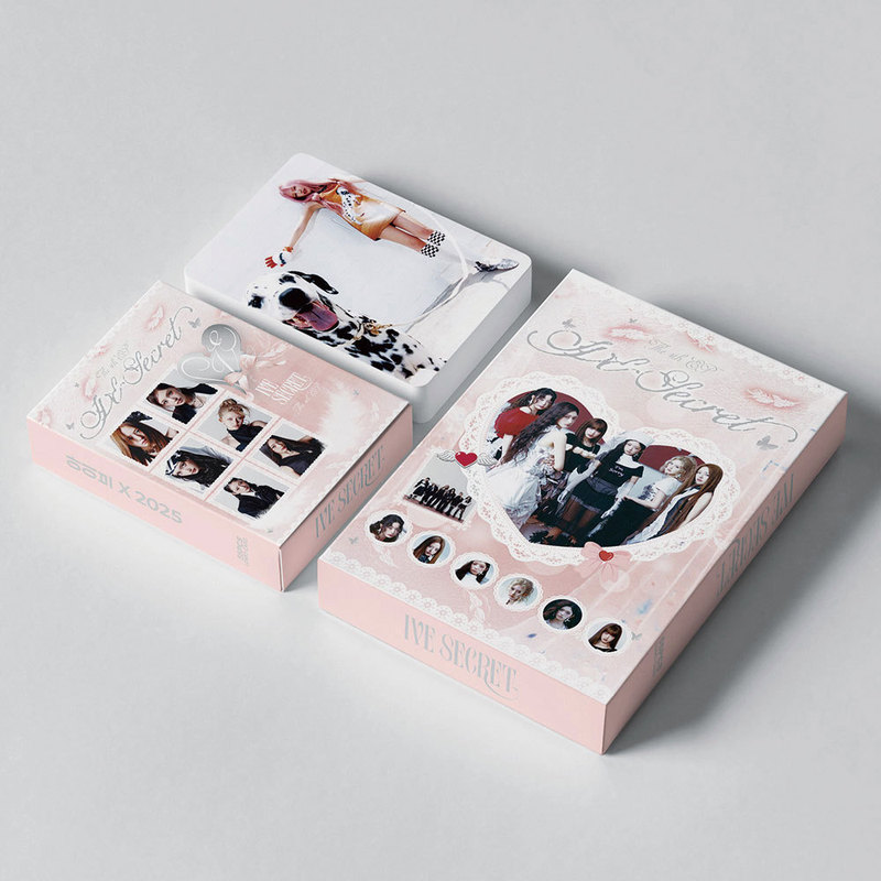 现货 55pcs新专IVE女团4TH EP IVE SECRET应援LOMO卡 自制明信片|undefined