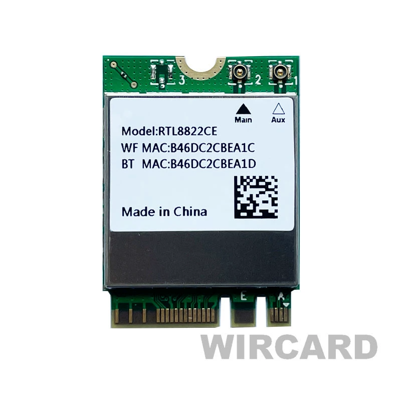 Встроенная беспроводная сетевая плата RTL8822CE 2,4/5 ГГц, гигабит, Wi‑Fi и Bluetooth 5.1, NGFF M.2 для ноутбука/промконтроля