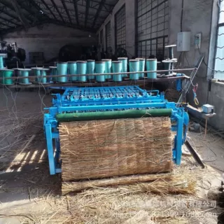 自动锁边电动草帘编制机 花卉保温草苫子稻草编织机芦苇编草席子