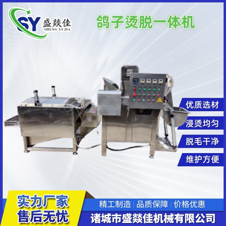 鸽子鹌鹑脱毛机 乳鸽烫脱毛一体机 老鸽脱毛机源头厂家
