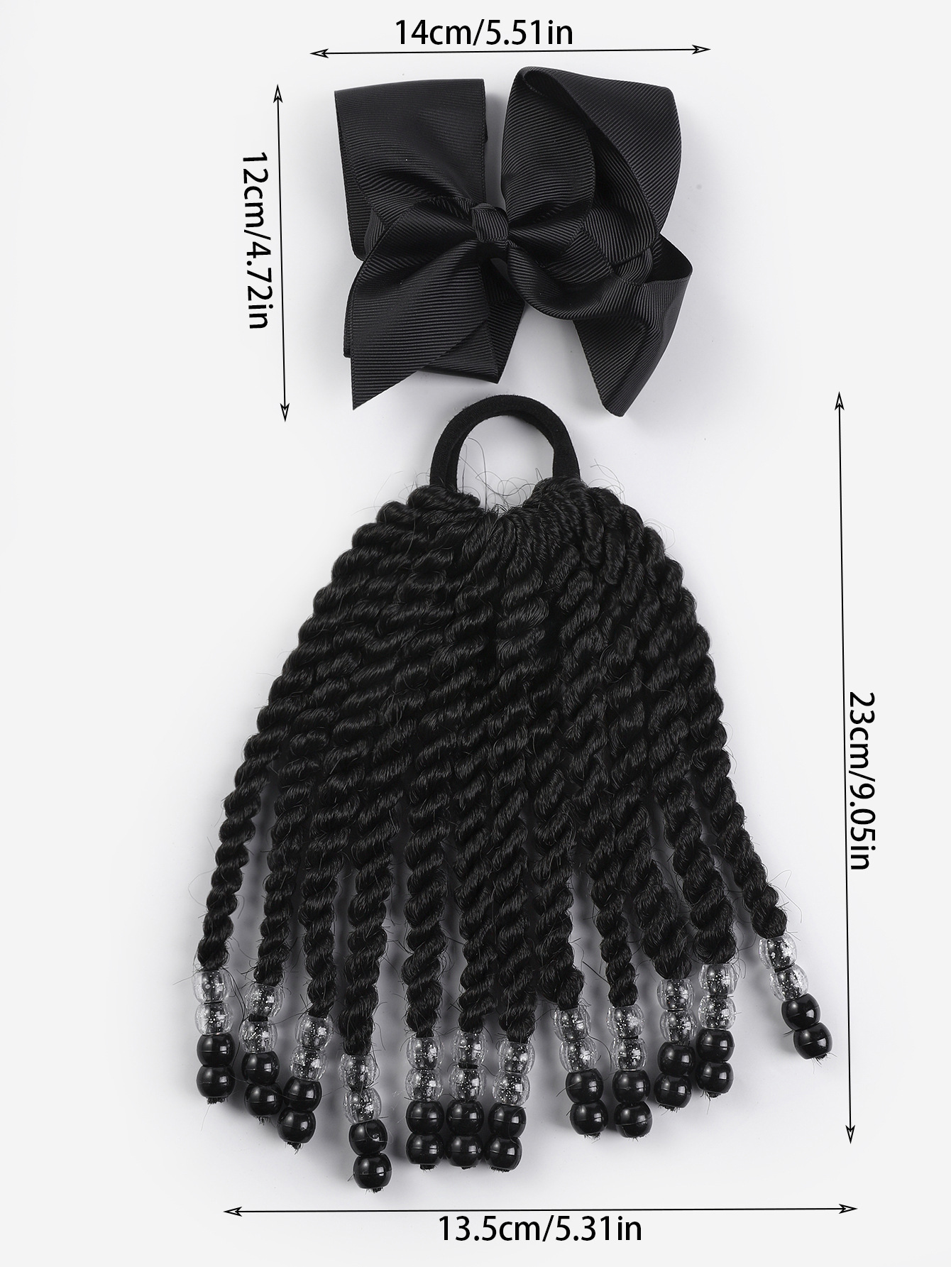 Nueva Amazon venta caliente para niños africanos pelucas de cola de caballo accesorios de pelucas negras para niños ponytail