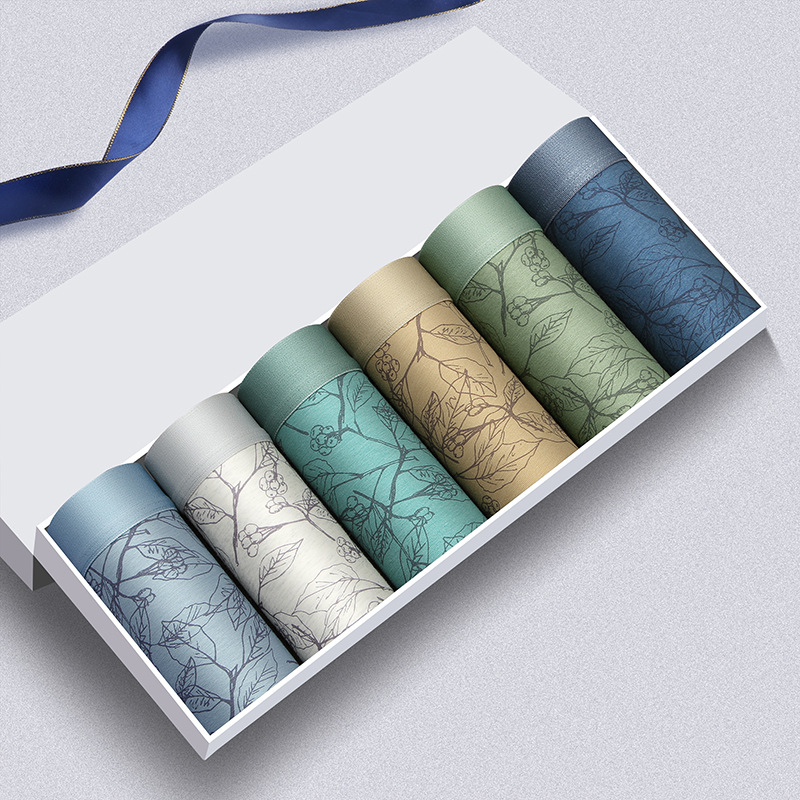 Manufacturer Dropshipping Winter New Pure Cotton Men's Boxer Briefs, Comfortable, Breathable and Antibacterial Bottom Boxer Briefs