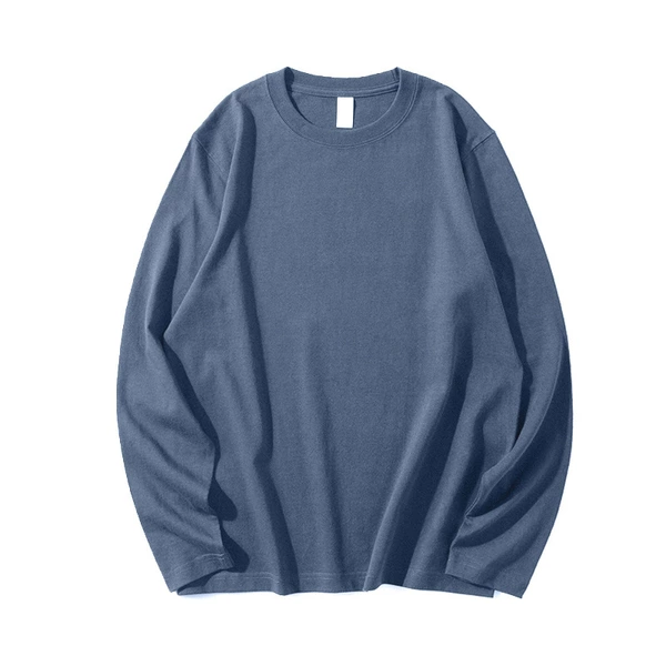 Cotton colored long-sleeve