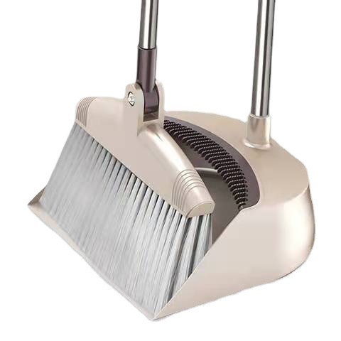Thickened Foldable Broom and Dustpan Set for Home Use with Comb Teeth Soft Bristle Sweep for Bathroom, Magic Sweep