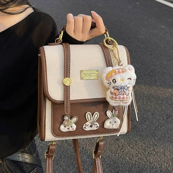 Premium Women's Backpack 2026 New Spring Edition - Academic Style Casual Fashion Niche School Bag For College Students & Commuting Shoulder Bag - Thumbnail 3