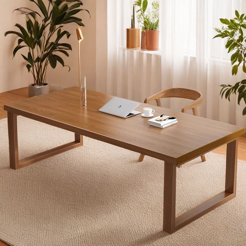 Solid Wood Desk Office Desk Commercial Large Board Desk Writing Desk Workbench Living Room Long Table Office Conference Computer Desk