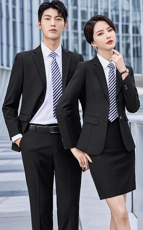 (2개) 전문 비즈니스 부동산 판매 은행 작업복 공식 인터뷰 세트 남녀 3 종 세트 세트