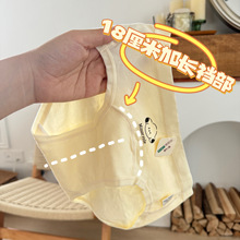 咔喵原创18厘米加长裆纯棉裆女士内裤少女学生中腰7A级抗菌三角裤