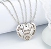 Fashionable necklace stainless steel heart shaped, sweater, wholesale