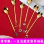 圣诞家用搅拌长柄咖啡勺