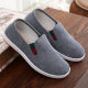 Old Beijing Cloth Shoes Men's Shoes Lazy Shoes Breathable Casual Large Plaid Shoes Cow Sole Car Shoes Slip-on