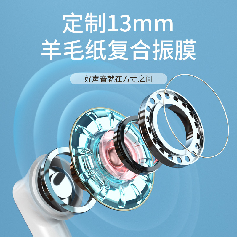 2022新款游戲藍(lán)牙耳機TWS無線ENC降噪TS-300長續(xù)航高端電競耳麥