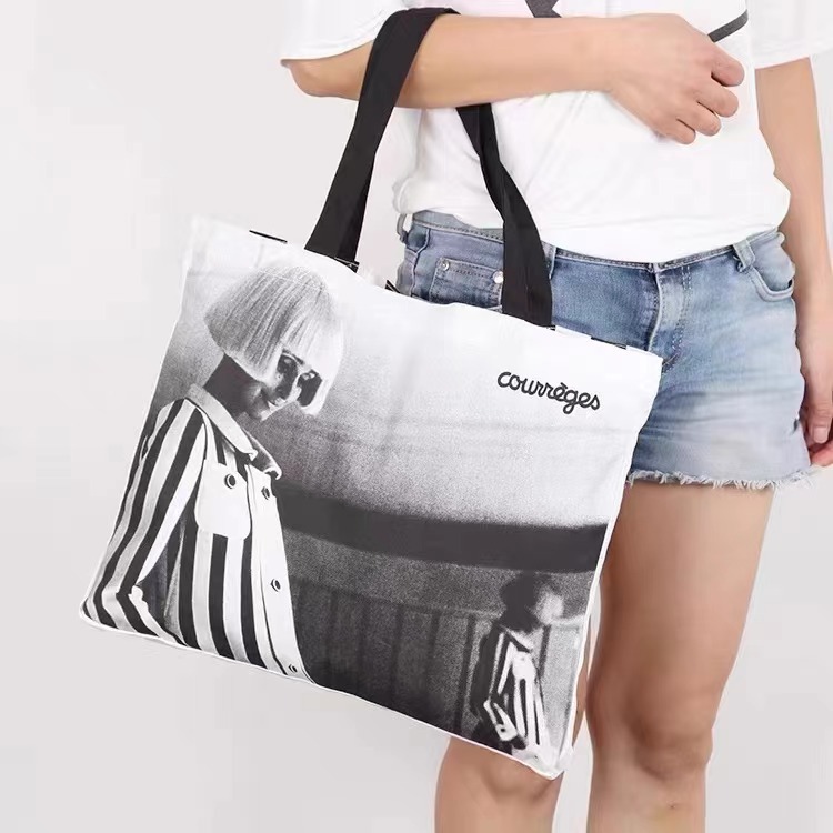 直播供应外贸原单   日杂附录欧美风手提帆布袋 单肩包 购物袋