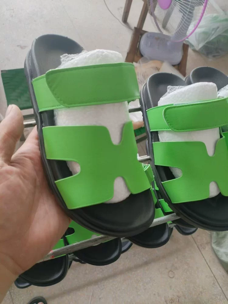 Summer universal slippers, velcro strap, plus sizes (women's open-toe sandals)