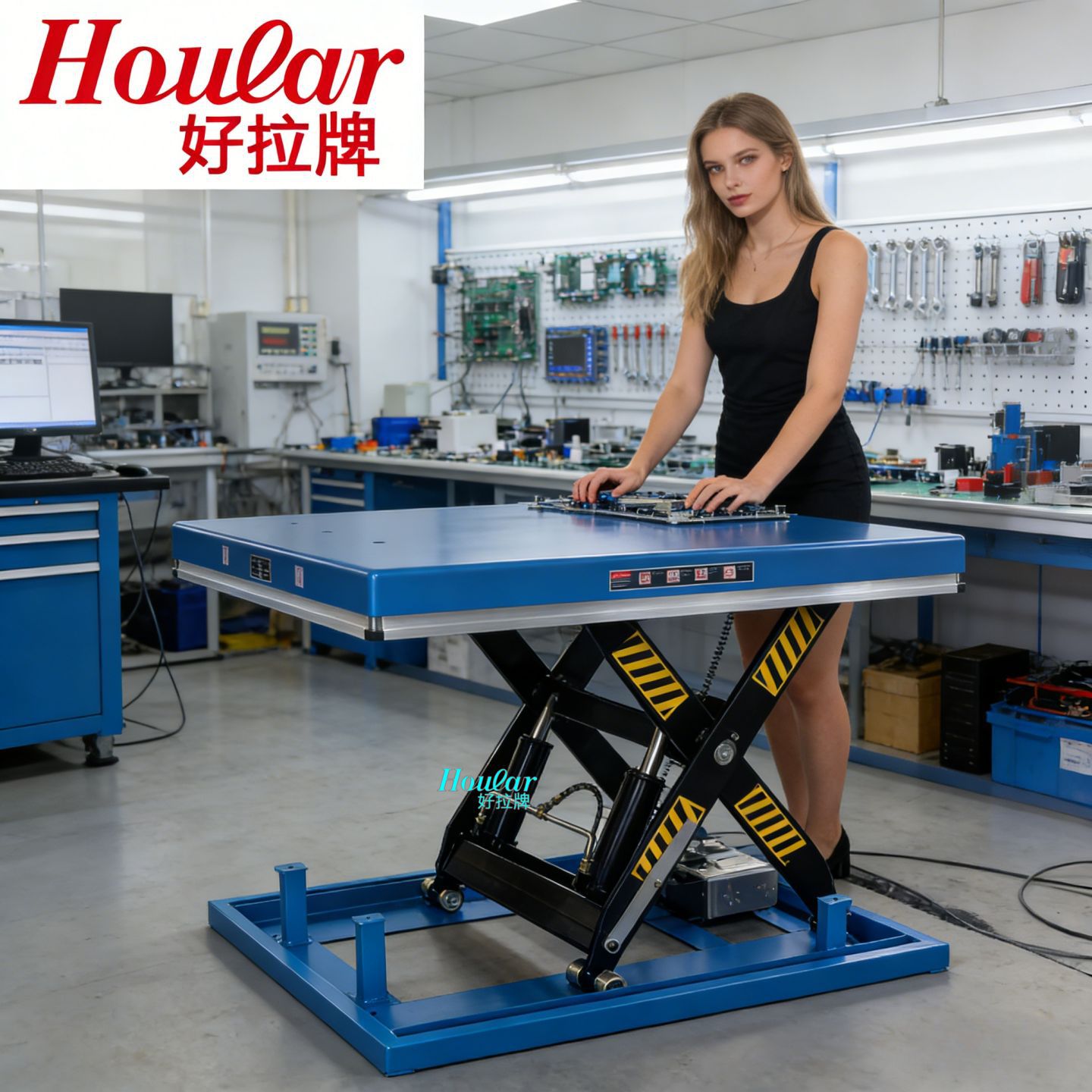 现货供应HW2001地埋式升降平台电动升降台挖地坑固定式升降机