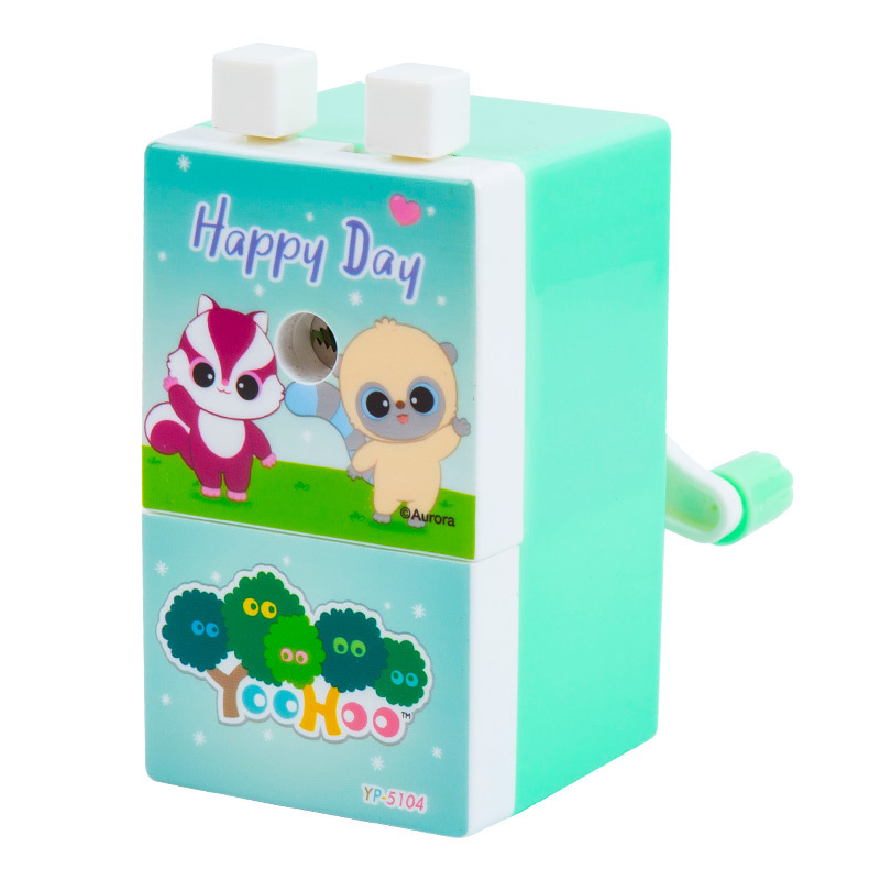 Youxiang Sacapuntas de acero de aleación cuchillo núcleo sacapuntas Sacapuntas de lápiz de manivela para niños Sacapuntas de lápiz de dibujos animados de papelería de Estudiante