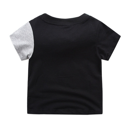 Children's Summer 2-7Y New Homecoming Set with Elephant for Boys, Short Sleeve Pajama Set of 2, Wholesale