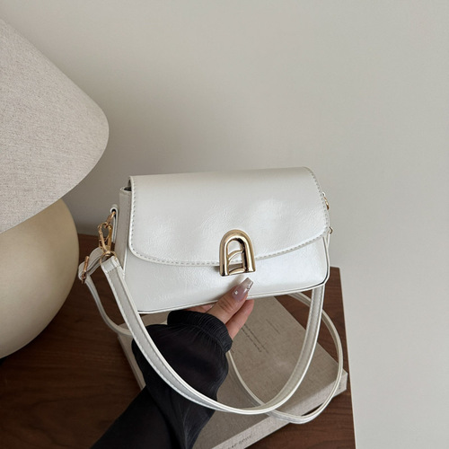 2025 New Summer Plain Color Simple Fashion Women's Handbag, Versatile Shoulder Bag or Crossbody Bag, Plain Color Women's Small Square Bag